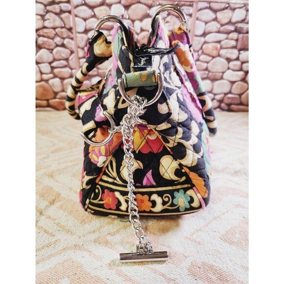 Vera Bradley Satchel With Detachable Shoulder Strap - Suzani Print #A48 - Picture 4 of 11